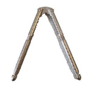 HMQ Nut Cracker Seafood Vintage Silver Tone Walnuts Holiday